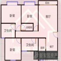 优山美地花园 3室2厅2卫 141m&sup2;