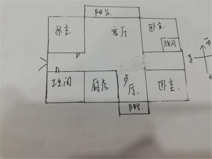 北濠桥东村 3室1厅1卫 100m&sup2;