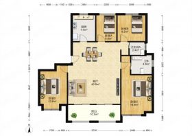 九玺台 4室2厅2卫 143.11m&sup2;