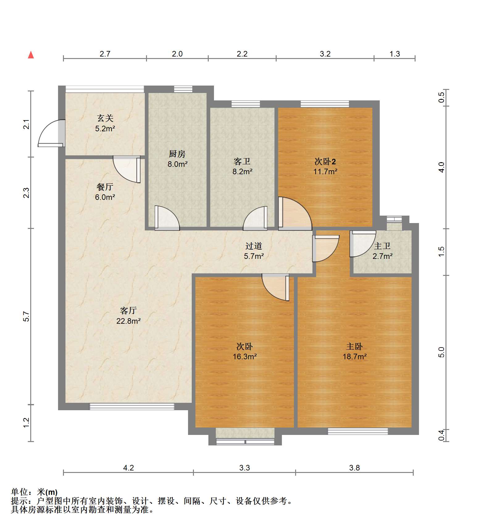 富都豪园 3室2厅2卫 143.52m&sup2;