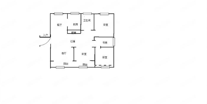 春晖花园 3室2厅1卫 136m&sup2;