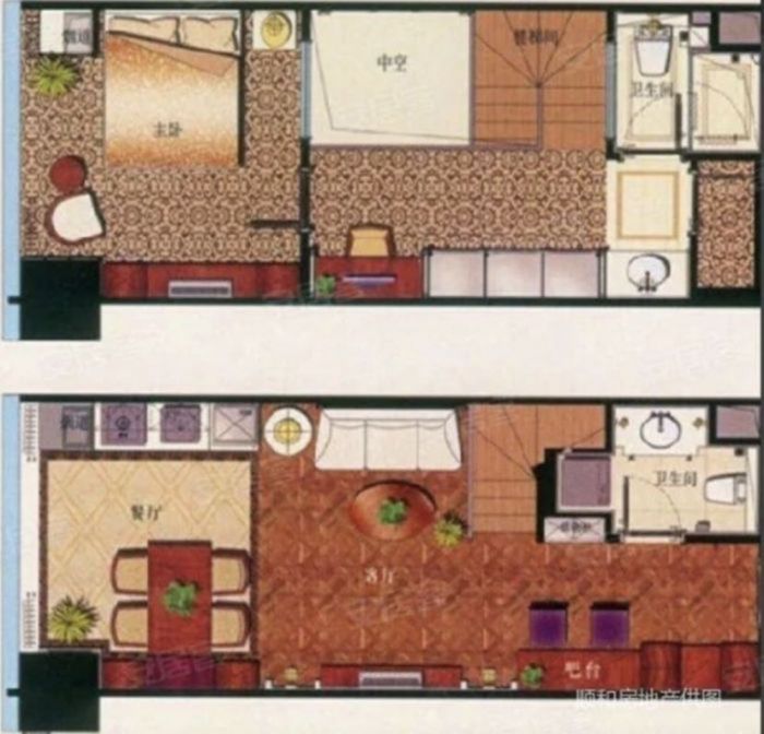 中南世纪城 2室1厅1卫 45m&sup2;