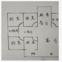 世纪新城 3室厅卫 115m&sup2;