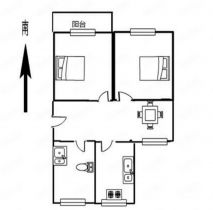 城港新村 2室1厅1卫 65m&sup2;