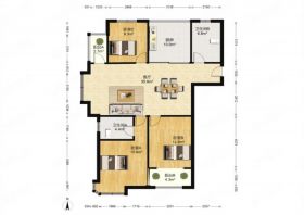 海尚家园东区 3室2厅2卫 126.00m&sup2;