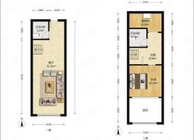 中南世纪城 1室厅卫 41m&sup2;