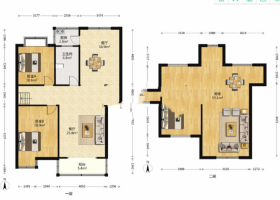 春晖花园 2室2厅1卫 105m&sup2;