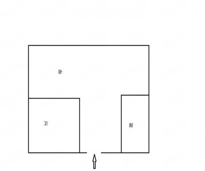 国城广场 1室1厅1卫 40m&sup2;