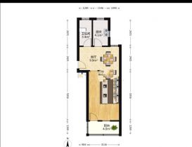 城港新村 1室1厅1卫 50m&sup2;