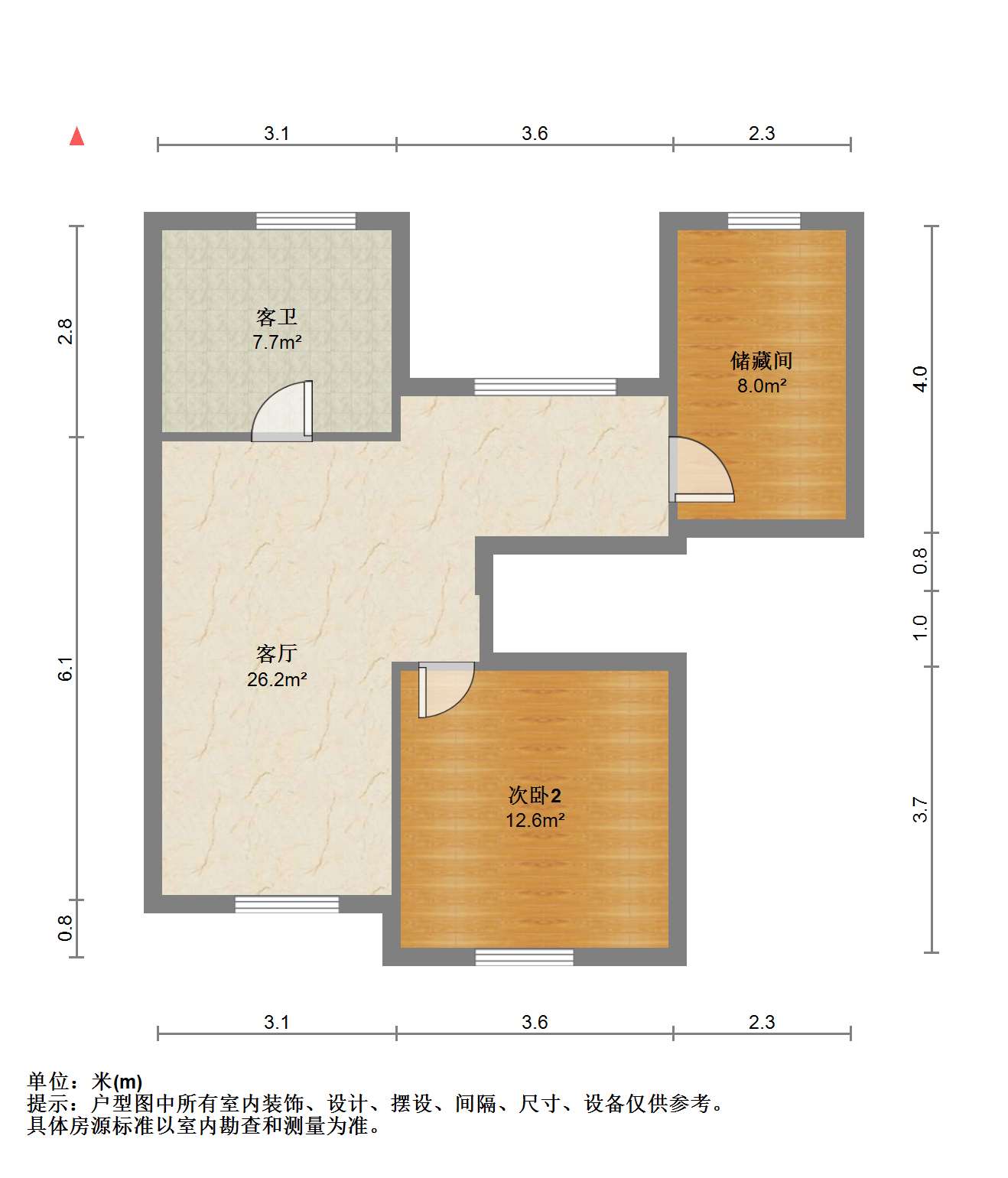 天馨花苑 3室2厅1卫 110m&sup2;