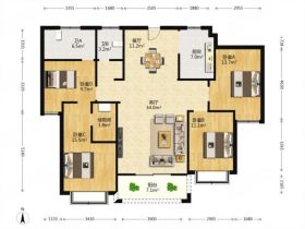 尚海城 4室2厅2卫 149m&sup2;