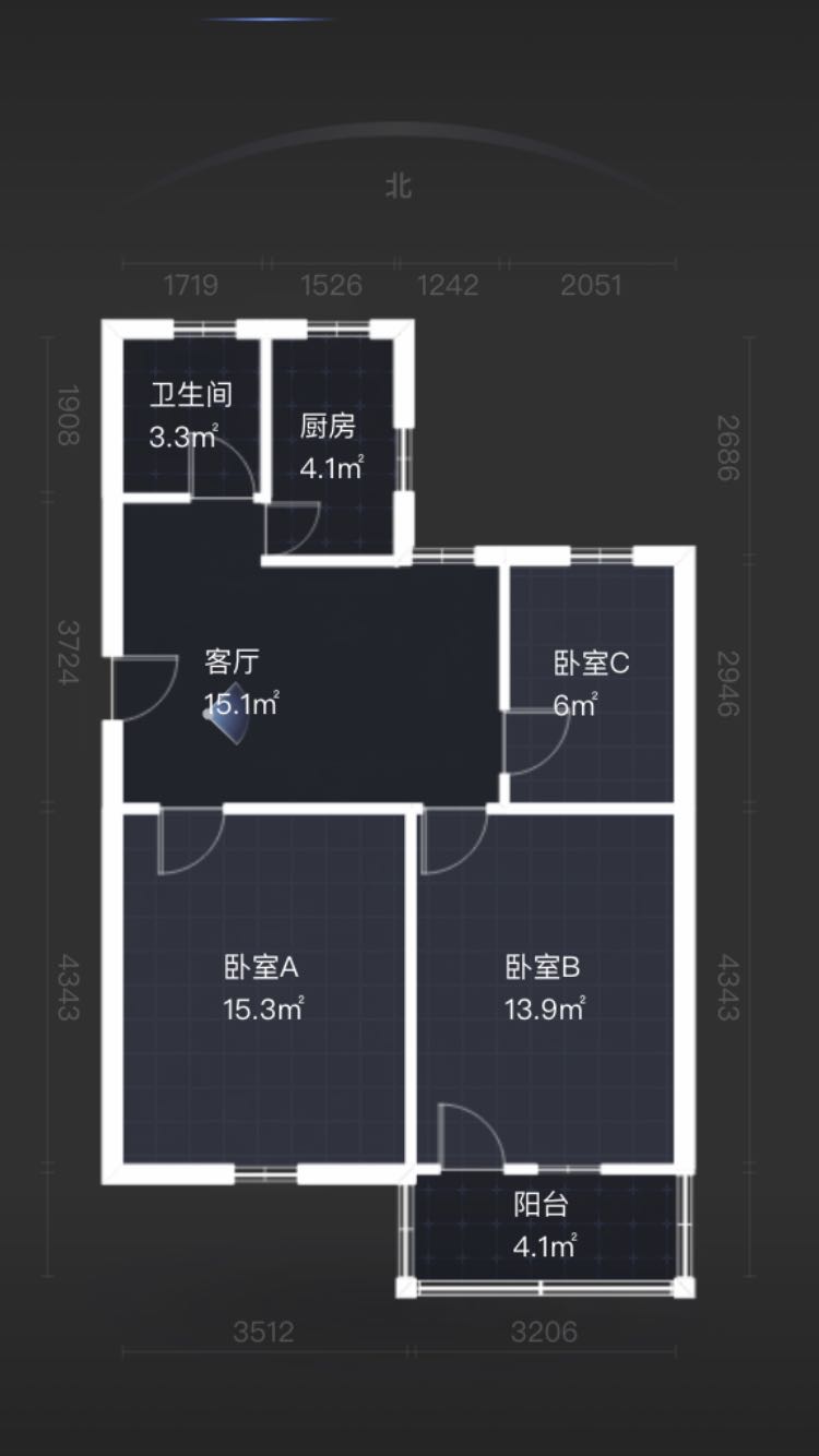 姚港路22号 1室1厅1卫 78.00m&sup2;
