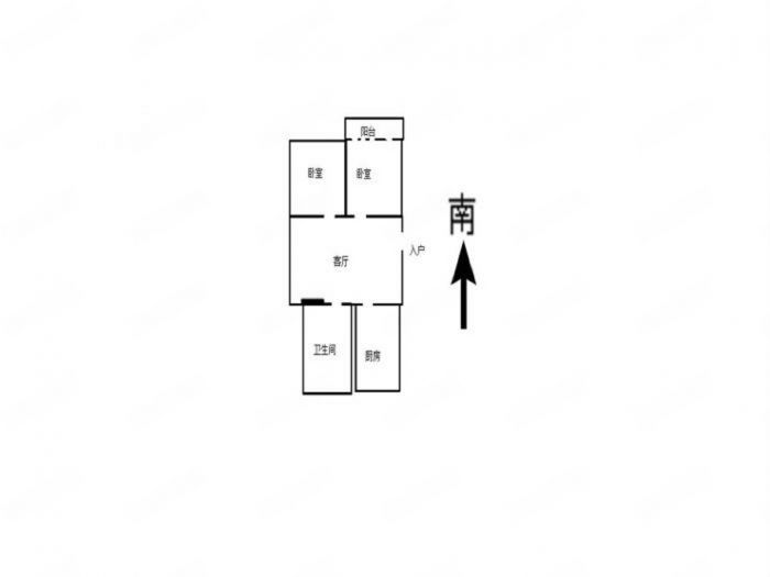 城南新村(崇川区) 2室1厅1卫 59.80m&sup2;
