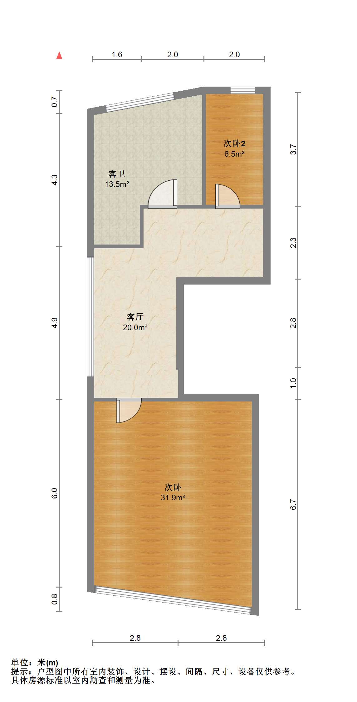 宝隆花园 3室2厅2卫 160.27m&sup2;