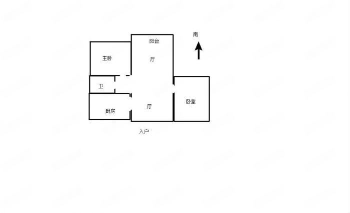 保利香槟国际 2室2厅1卫 87m&sup2;