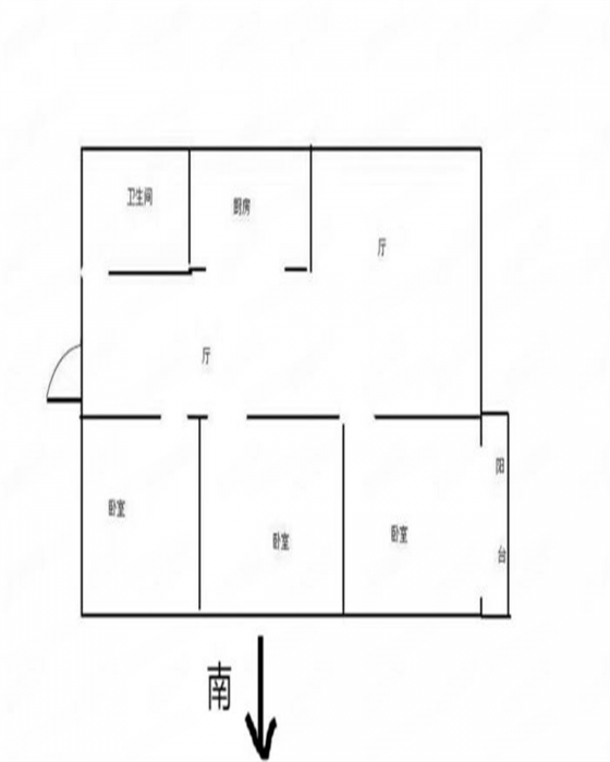 郭里园 3室2厅2卫 142m&sup2;