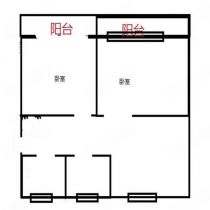 万通城 2室1厅1卫 102m&sup2;