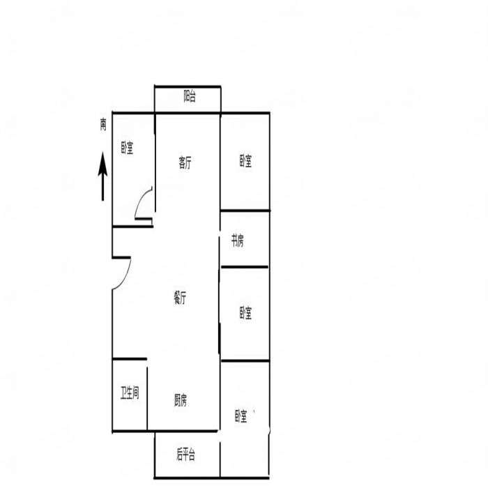 城市嘉苑 4室2厅1卫 141m&sup2;