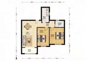 新城新苑 2室1厅1卫 95m&sup2;