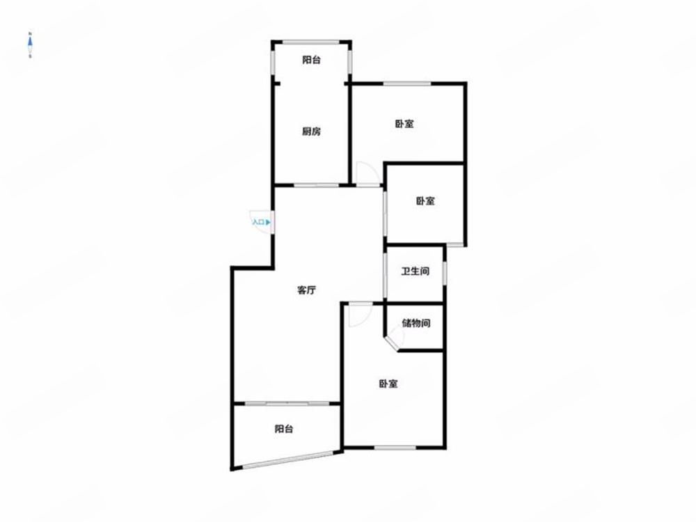 天安花园 3室2厅1卫 123.16m&sup2;