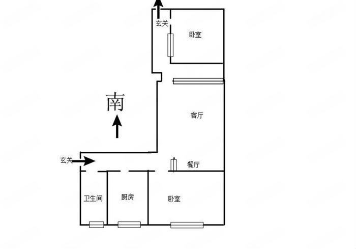 易家桥新村 2室1厅1卫 60.00m&sup2;