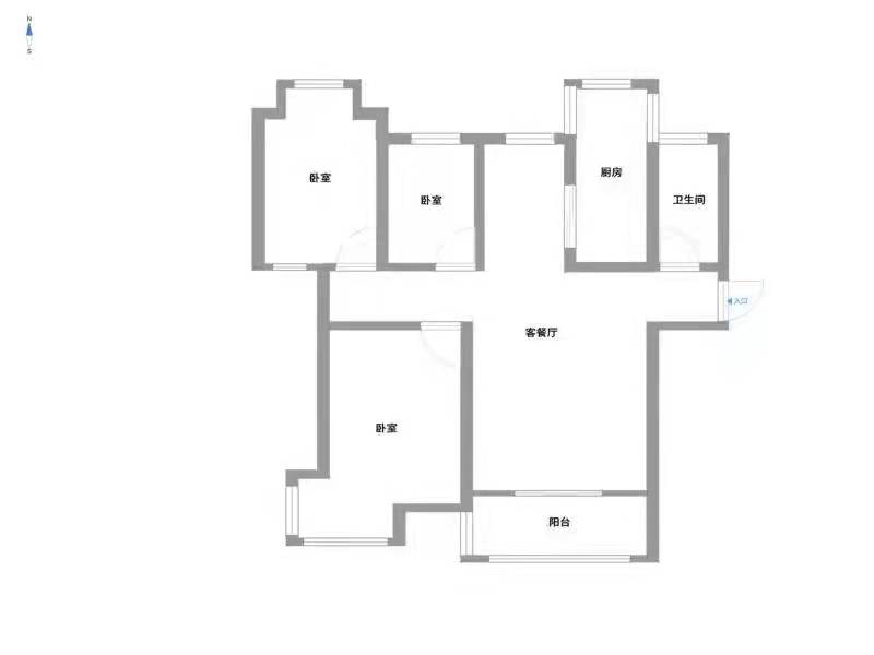 福景苑 3室2厅1卫 122.39m&sup2;