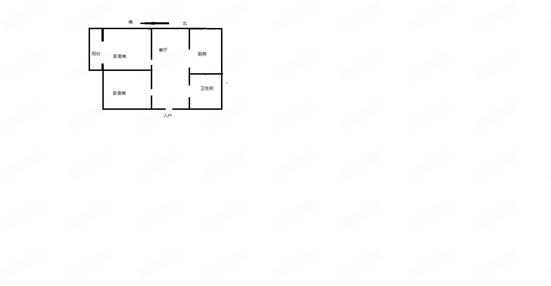 新建路新村 2室1厅1卫 65.6m&sup2;