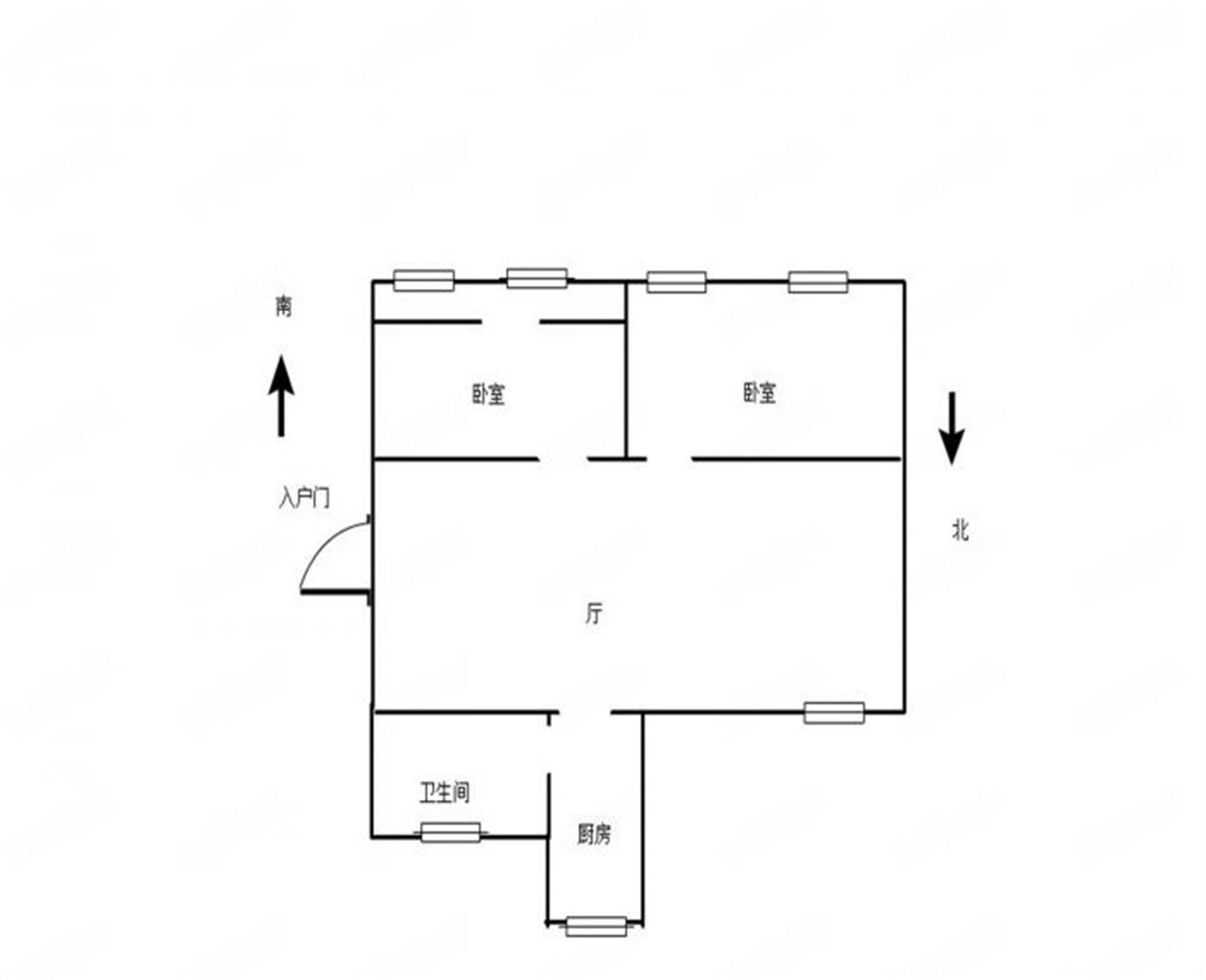文峰北苑北区 2室1厅1卫 74m&sup2;