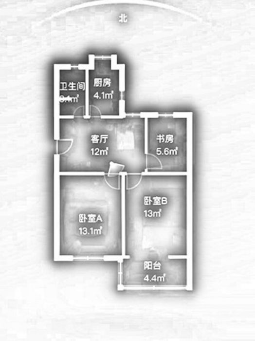 城港新村 3室1厅1卫 75.5m&sup2;