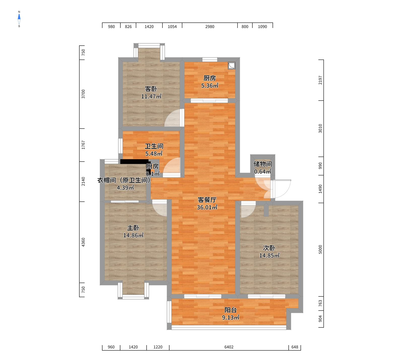 金飞达名郡 3室2厅2卫 143m&sup2;