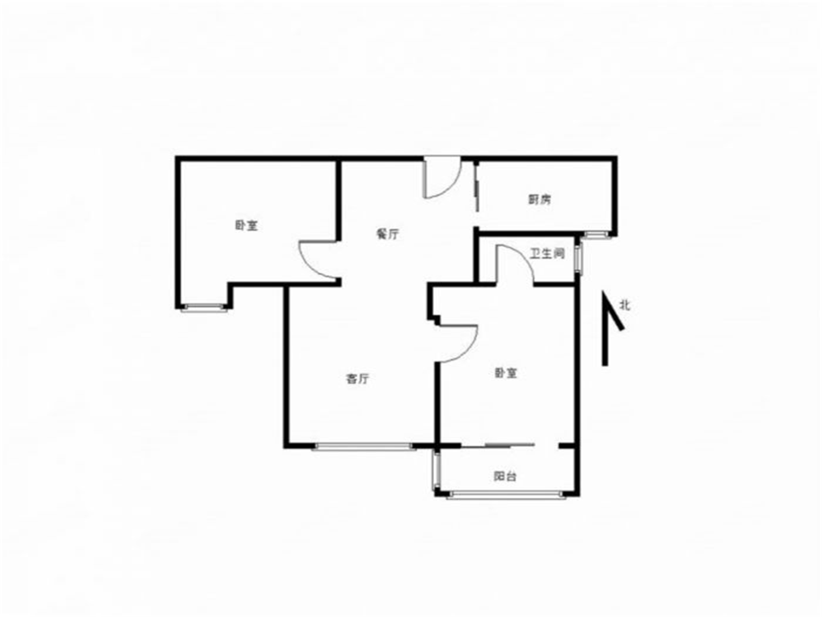 城北家园 2室1厅1卫 90m&sup2;