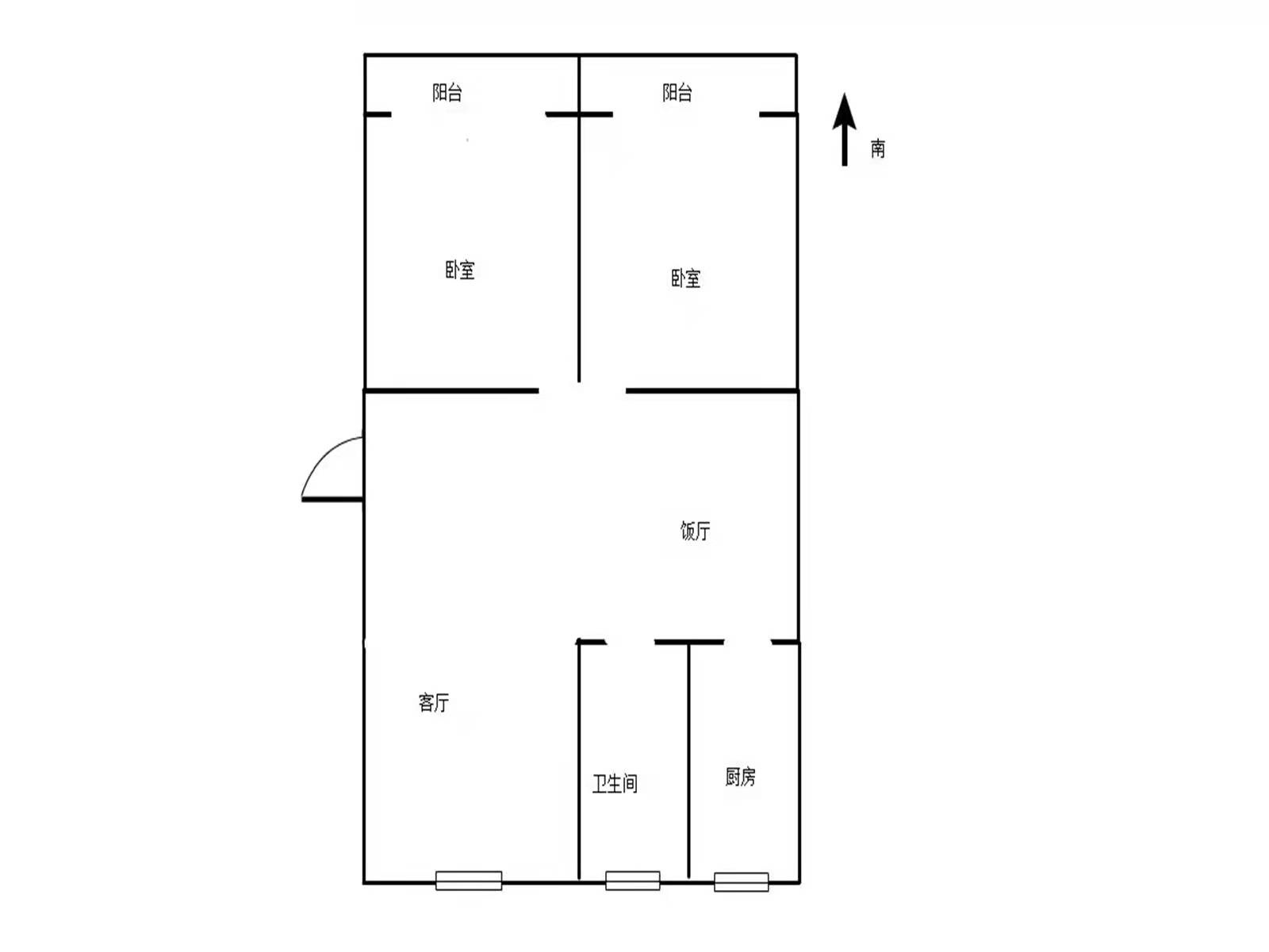 恒基花苑 2室2厅1卫 100m&sup2;