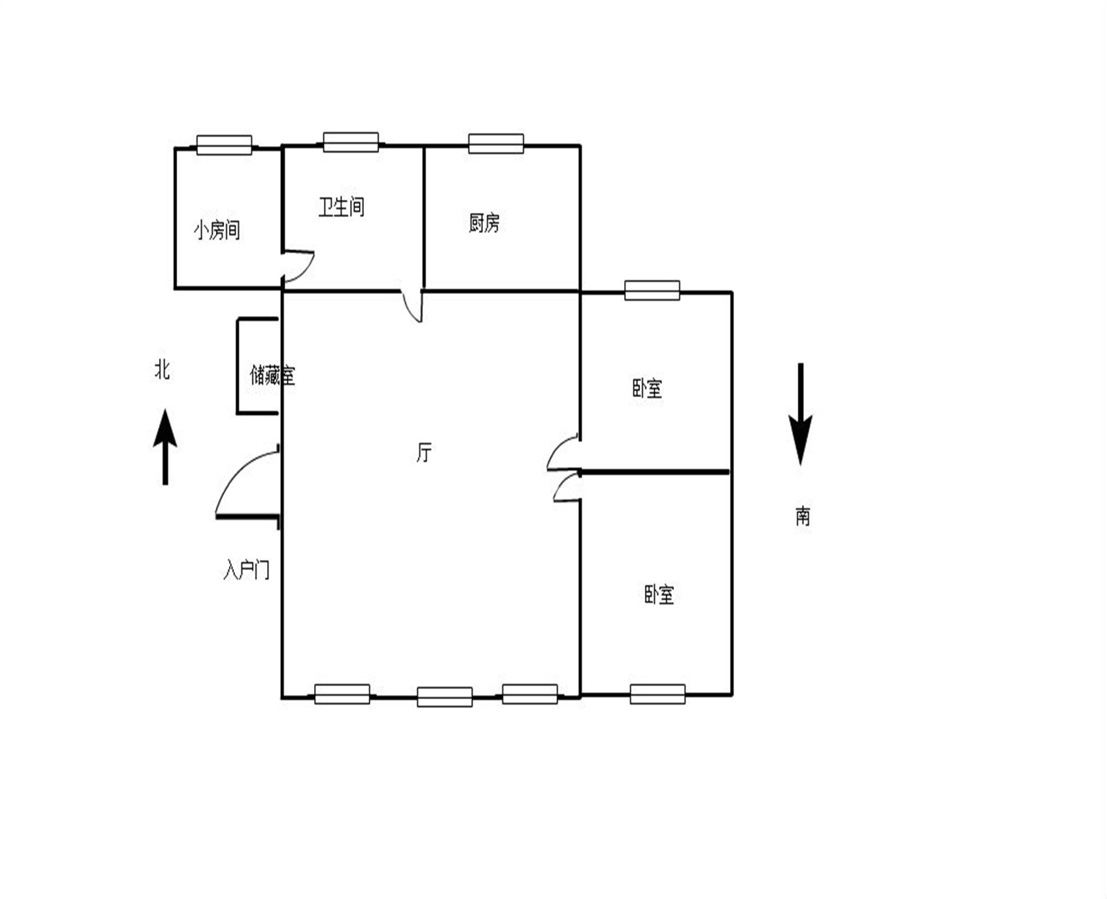 百花军宅苑 3室1厅1卫 92m&sup2;
