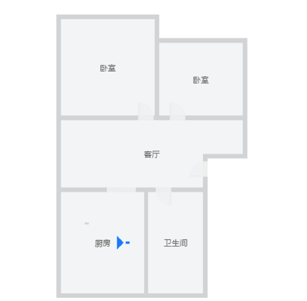 和兴花苑 2室1厅1卫 83m&sup2;