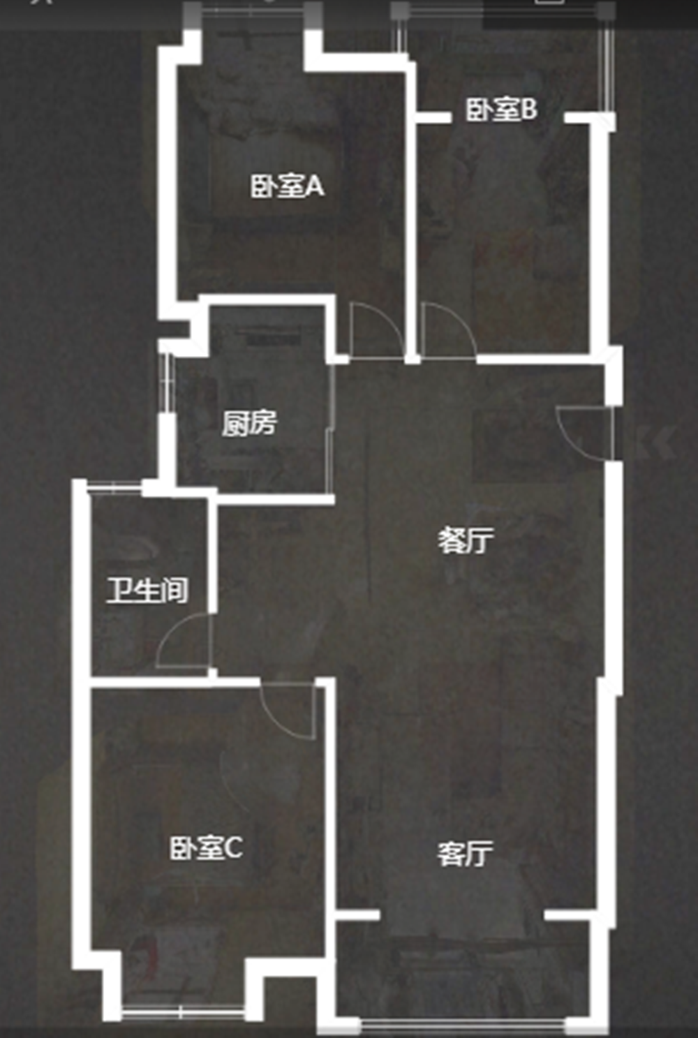 华润悦锦湾 3室2厅1卫 114m&sup2;