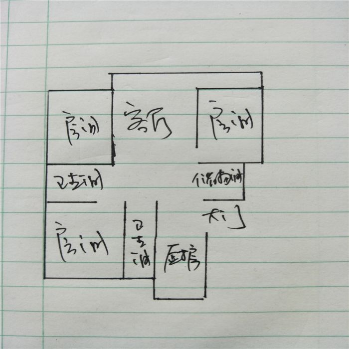 新开苑 3室2厅1卫 117m&sup2;