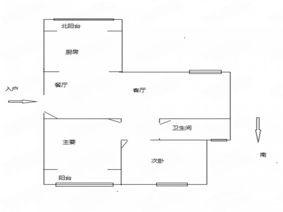 园林佳苑 2室1厅1卫 89m&sup2;