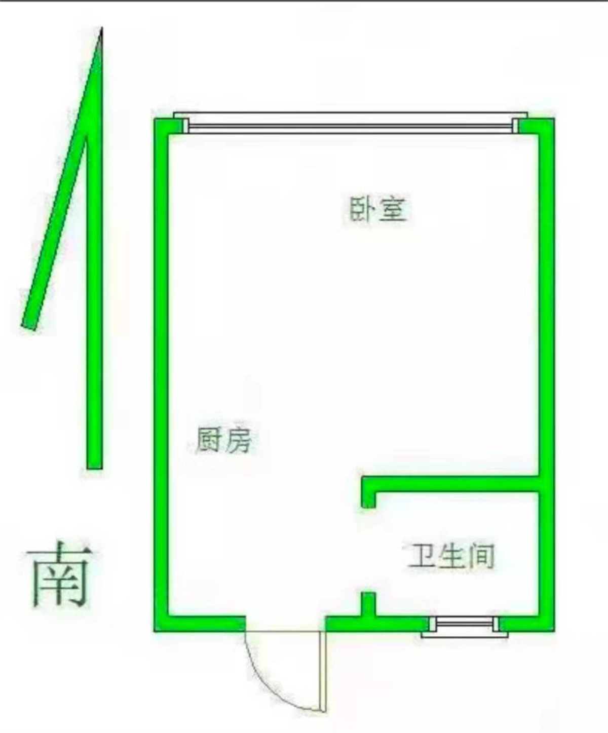 华润悦玺 1室1厅1卫 43m&sup2;