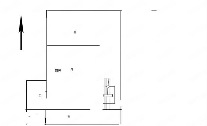 宏景大厦 2室1厅1卫 50m&sup2;