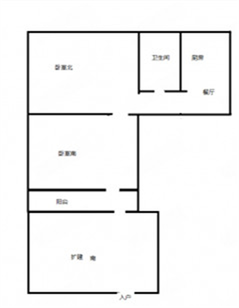 新建路新村 2室1厅1卫 52.00m&sup2;