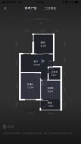 虹桥北村东区 2室1厅1卫 64.53m&sup2;