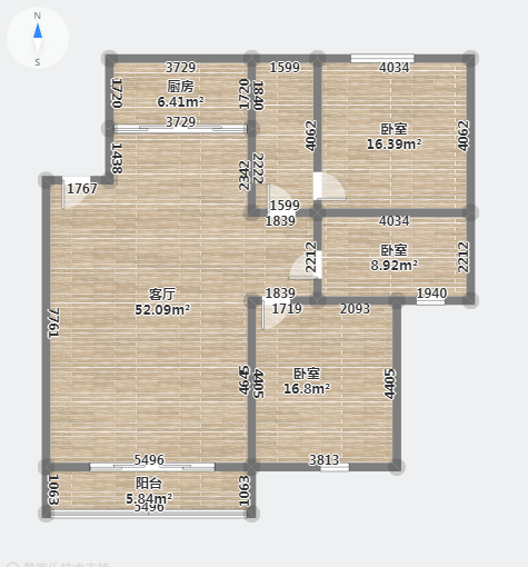 海港新村 3室2厅1卫 110.85m&sup2;
