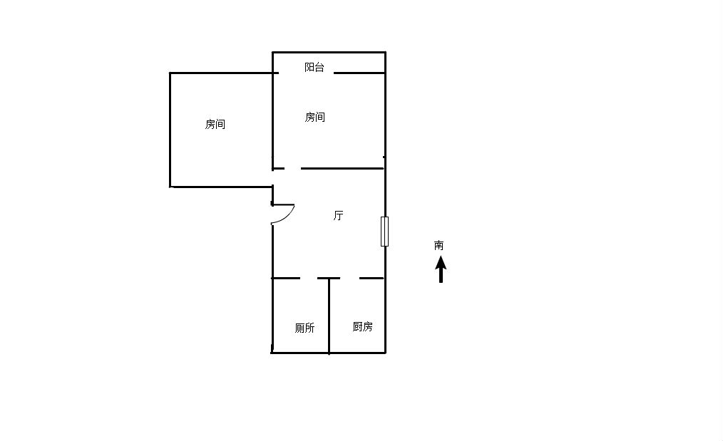 姚港路31号 2室1厅1卫 68m&sup2;