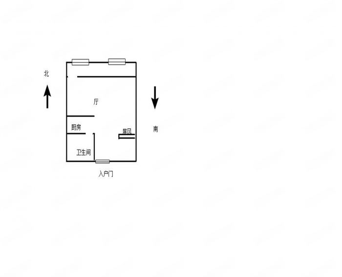 王府大厦 1室0厅1卫 61.25m&sup2;
