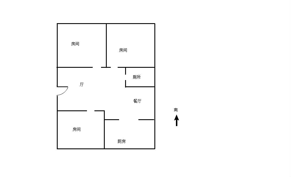 锦峰大厦 2室1厅1卫 110m&sup2;