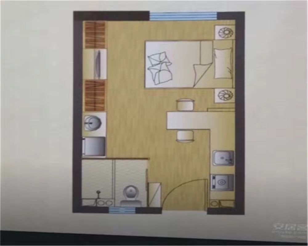 中南世纪城 1室1厅1卫 52m&sup2;