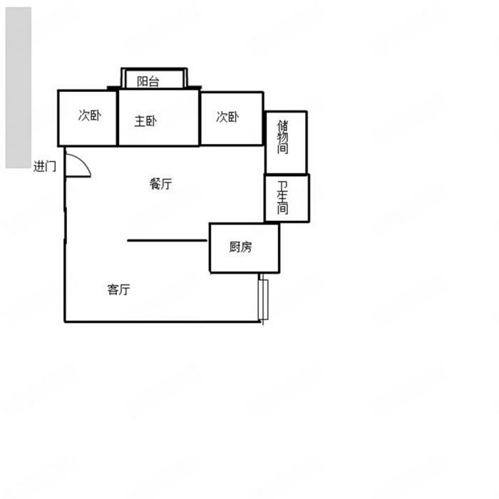 城南小苑 3室1厅1卫 123m&sup2;