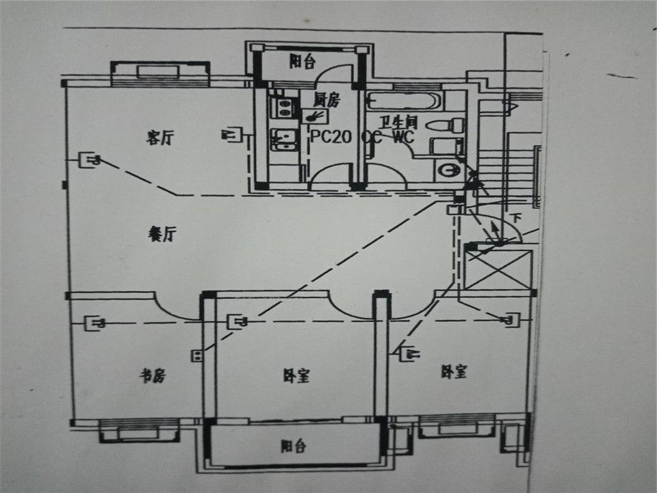 星宇花园 3室2厅1卫 110m&sup2;