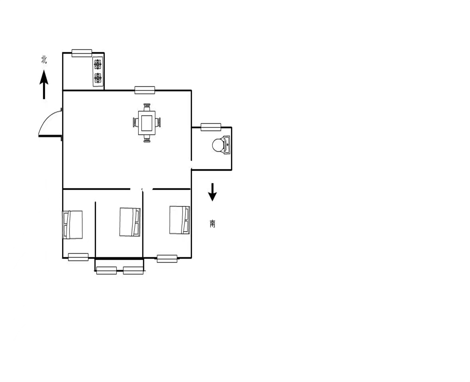 延寿巷18号 3室1厅1卫 89m&sup2;