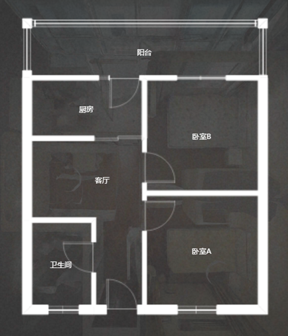 涌鑫八达通广场 2室1厅1卫 52m&sup2;